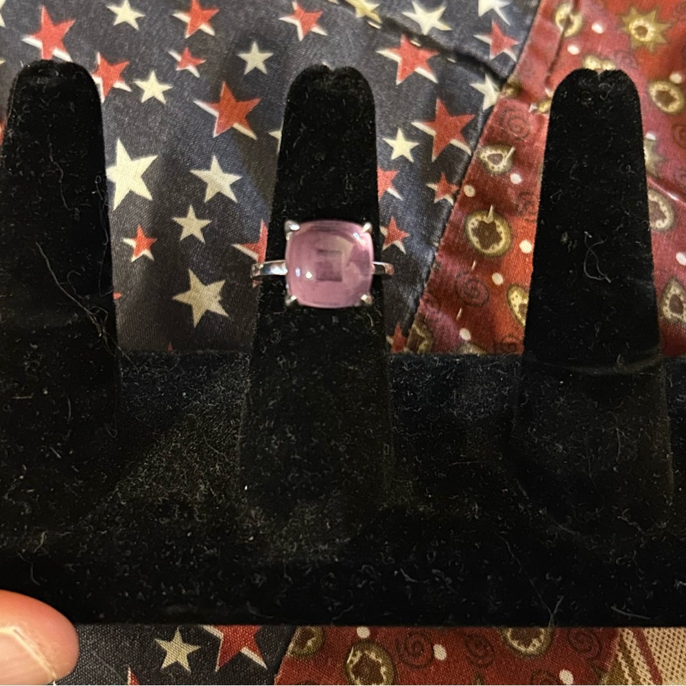 Purple Stone Ring - image 1